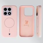 Carcasa Bizon Soft cu MagSafe compatibila cu Xiaomi 17, Roz 6 - lerato.ro