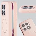 Carcasa Bizon Soft cu MagSafe compatibila cu Xiaomi 17, Roz 7 - lerato.ro