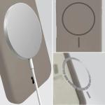 Carcasa Bizon Soft cu MagSafe compatibila cu Xiaomi 17, Gri 5 - lerato.ro