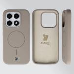 Carcasa Bizon Soft cu MagSafe compatibila cu Xiaomi 17, Gri 6 - lerato.ro