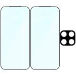 Set protectie 3in1 Bizon Glass Edge Pack, 2 folii sticla ecran + 1 folie sticla camera foto, compatibil cu Xiaomi 17, Transparent 7 - lerato.ro