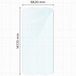 Set 2 folii sticla securizata Bizon Glass Clear Duo compatibile cu Xiaomi 17, Transparent 3 - lerato.ro