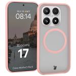 Kit protectie 2 in 1 BizonMobile, Carcasa Bizon MatteO si Folie sticla securizata Bizon Glass Edge, compatibil cu Xiaomi 17, Roz 4 - lerato.ro