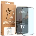 Kit protectie 2 in 1 BizonMobile, Carcasa Bizon MatteO si Folie sticla securizata Bizon Glass Edge, compatibil cu Xiaomi 17, Bej 10 - lerato.ro
