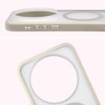 Carcasa Bizon MatteO cu MagSafe compatibila cu Xiaomi 17 Ultra, Bej 5 - lerato.ro