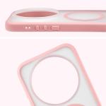 Carcasa Bizon MatteO cu MagSafe compatibila cu Xiaomi 17 Ultra, Roz 5 - lerato.ro