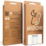 Kit protectie 2 in 1 BizonMobile, Carcasa Bizon Angelo si Folie sticla securizata Bizon Glass Edge, compatibil cu Xiaomi 17 Ultra, Bej 10 - lerato.ro