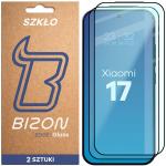 Set 2 folii sticla securizata Bizon Glass Edge  Duo compatibile cu Xiaomi 17, Negru 4 - lerato.ro