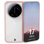 Kit protectie 2 in 1 BizonMobile, Carcasa Bizon Angelo si Folie sticla securizata Bizon Glass Edge, compatibil cu Xiaomi 17 Ultra, Roz 4 - lerato.ro