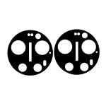 Set 2 protectii sticla camera foto Bizon Glass Lens compatibile cu Xiaomi 17 Ultra, Negru 4 - lerato.ro