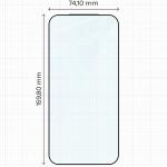 Folie sticla securizata Bizon Glass Edge 2 compatibila cu Xiaomi 17 Ultra / 17 Pro Max, Negru 3 - lerato.ro