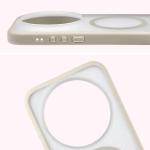 Kit protectie 2 in 1 BizonMobile, Carcasa Bizon MatteO si Folie sticla securizata Bizon Glass Edge, compatibil cu Xiaomi 17 Ultra, Bej 6 - lerato.ro