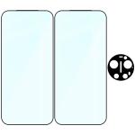 Set protectie 3in1 Bizon Glass Edge Pack, 2 folii sticla ecran + 1 folie sticla camera foto, compatibil cu Xiaomi 17 Ultra, Transparent 7 - lerato.ro