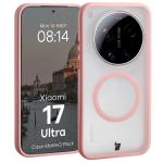 Kit protectie 2 in 1 BizonMobile, Carcasa Bizon MatteO si Folie sticla securizata Bizon Glass Edge, compatibil cu Xiaomi 17 Ultra, Roz 4 - lerato.ro