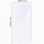 Folie sticla securizata Bizon Glass Mule compatibila cu iPhone 16 Pro, Transparent 3 - lerato.ro