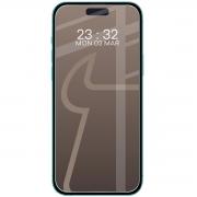 Folie sticla securizata Bizon Glass Mule compatibila cu iPhone 16 Pro, Transparent
