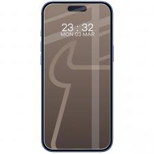 Folie sticla securizata Bizon Glass Mule compatibila cu iPhone 16 Plus, Transparent