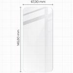 Set protectie 4in1 Bizon Clear 2 Pack, 3 folii sticla ecran + 1 folie sticla camera foto, compatibil cu iPhone 16 Pro, Transparent 3 - lerato.ro