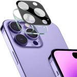 Set protectie 4in1 Bizon Clear 2 Pack, 3 folii sticla ecran + 1 folie sticla camera foto, compatibil cu iPhone 16 Pro, Transparent 7 - lerato.ro
