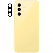 Folii protectie Samsung Galaxy A26, Set 2 folii sticla securizata camera foto Bizon Glass Lens compatibile cu Samsung Galaxy A26 5G, Negru, lerato.ro
