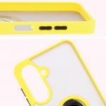 Carcasa Bizon Hybrid Ring compatibila cu Samsung Galaxy A26 5G, Galben 4 - lerato.ro