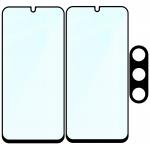 Set protectie 3in1 Bizon Glass Edge Pack, 2 folii sticla ecran + 1 folie sticla camera foto, compatibil cu Samsung Galaxy A26 5G, Negru 7 - lerato.ro