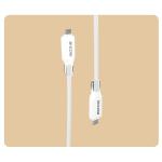 Cablu pentru incarcare si transfer de date Bizon C354, 2x USB-C, 60W, 3A, 1m, Alb 4 - lerato.ro