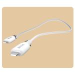 Cablu pentru incarcare si transfer de date Bizon C354, 2x USB-C, 60W, 3A, 1m, Alb 5 - lerato.ro