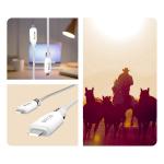 Cablu pentru incarcare si transfer de date Bizon C354, 2x USB-C, 60W, 3A, 1m, Alb 7 - lerato.ro