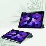 Husa Bizon Tab Clear Matt compatibila cu iPad Air 4 2020 / 5 2022 / 6 2024 / iPad Pro 11 2018, Dark Green 3 - lerato.ro