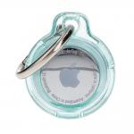 Carcasa de protectie Bizon Locator Keychain compatibila cu Apple AirTag, Mint Green 2 - lerato.ro
