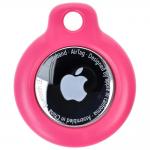 Carcasa de protectie Bizon Locator Keychain compatibila cu Apple AirTag, Roz 3 - lerato.ro