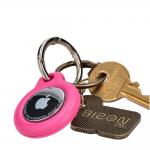 Carcasa de protectie Bizon Locator Keychain compatibila cu Apple AirTag, Roz 7 - lerato.ro