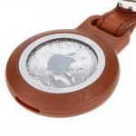 Carcasa de protectie Bizon Locator Waterproof compatibila cu Apple AirTag, Maro 3 - lerato.ro