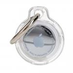 Carcasa de protectie Bizon Locator Keychain compatibila cu Apple AirTag, Transparent 2 - lerato.ro