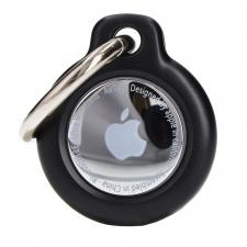 Carcasa de protectie Bizon Locator Keychain compatibila cu Apple AirTag, Negru