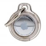 Carcasa de protectie Bizon Locator Keychain compatibila cu Apple AirTag, Negru / Transparent 2 - lerato.ro