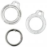 Carcasa de protectie Bizon Locator Keychain compatibila cu Apple AirTag, Negru / Transparent 4 - lerato.ro