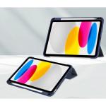 Husa  Bizon Tab Clear Matt compatibila compatibila cu iPad 10.9 inch 2022 / 11 inch 2025, Navy Blue 3 - lerato.ro