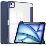 Husa Bizon Tab Clear Matt compatibila cu iPad Air 13 inch 2024, Navy Blue 2 - lerato.ro