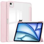 Husa Bizon Tab Clear Matt compatibila cu iPad Air 13 inch 2024, Roz 2 - lerato.ro