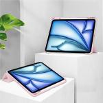 Husa Bizon Tab Clear Matt compatibila cu iPad Air 13 inch 2024, Roz 3 - lerato.ro