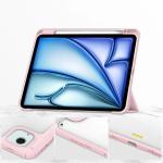 Husa Bizon Tab Clear Matt compatibila cu iPad Air 13 inch 2024, Roz 7 - lerato.ro