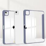 Husa Bizon Tab Clear Matt compatibila cu iPad Air 13 inch 2024, Lavander 9 - lerato.ro