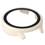 Carcasa cu protectie ecran din sticla securizata BizonMobile compatibila cu Garmin Venu 4 41 mm, Bej 8 - lerato.ro