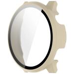 Carcasa cu protectie ecran din sticla securizata BizonMobile compatibila cu Garmin Venu 4 45 mm, Bej 4 - lerato.ro
