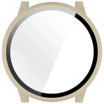 Carcasa cu protectie ecran din sticla securizata BizonMobile compatibila cu Garmin Venu 4 45 mm, Bej 9 - lerato.ro