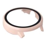 Carcasa cu protectie ecran din sticla securizata BizonMobile compatibila cu Garmin Venu 4 45 mm, Roz 6 - lerato.ro
