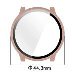 Carcasa cu protectie ecran din sticla securizata BizonMobile compatibila cu Garmin Venu 4 41 mm, Roz 3 - lerato.ro