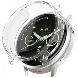 Carcasa cu protectie ecran din sticla securizata BizonMobile Felipe compatibila cu Garmin Venu 4 45 mm, Transparent